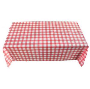 Tabela listrada branca vermelha de algodão de linho de linho de mesa de pano de tabela de macrame Decoração de mesa laçado capa clássico para presente
