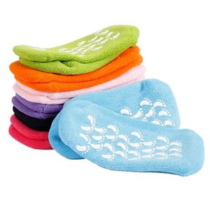 1 Pair Feet Spa Moisturizing Gel Socks Exfoliating Dry Cracked Soft Skin Sock Pedicure Foot Care Tool Beauty Silicone Sock
