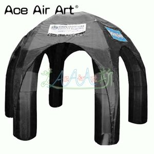 Smart 3x3m diameter 5 legs inflatable spider tent igloo event stations dome canopy tent with removable cover for advertising