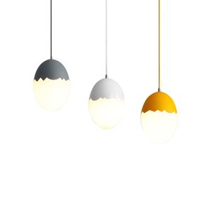 Creative egg LED pendant lights colorful macaron droplight pink blue yellow green white gold lovey color kids room bedroom restaurant light