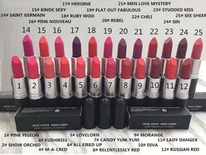 20 pcs Lowest Best-Selling good sale NEW product Makeup LIPSTICK colors & gift