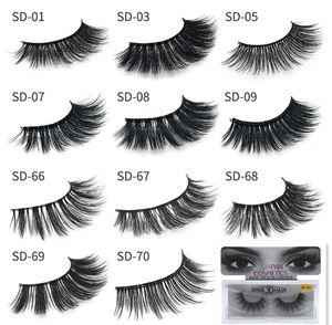 HOTsale !! Yeni makyaj 3D Vizon Kirpik Kirpik Dağınık Göz kirpik Uzatma Seksi Kirpik Tam Şerit Göz Lashes sahte kirpikler DHL Kargo