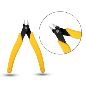 Lave Cortador de fio elétrico cortador de cabo Jóias Side Snips nivelado Alicates Mini Cutting Tools Alicate de mão (amarelo)