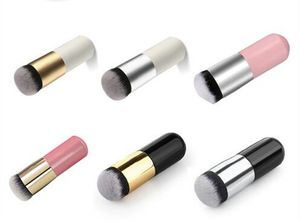 Wholesale bb cream cosmetics makeup for sale - Group buy Professional Round Flat head Foundation Brushes Tool Makeup Brush for Liquid Foundation Base BB cream Cosmetic
