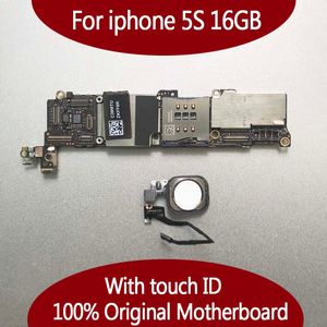 Проверено хорошо работает для материнской платы iphone 5S 16GB 32GB с отпечатком пальца Touch ID, оригинал разблокирован для платы логики iphonbe 5S