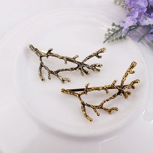 Wholesale fairy fashions for sale - Group buy European and American Jewelry fairy gold antler branch alloy side clip side clip hairpin fashion personality Princess side clip