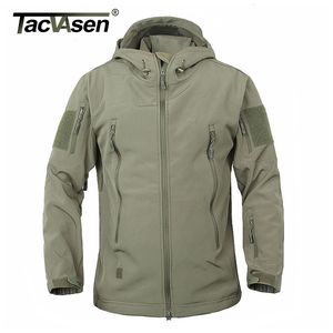 TACVASEN Army Camouflage Coat Military Tactical Jacket Men Soft Shell Waterproof Windproof Jacket Coat Plus Size 4XL Raincoat