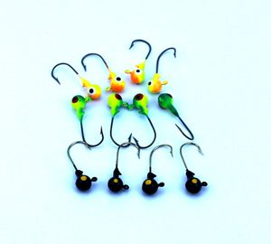 30 adet 3.5g-3.2 cm Mix Kurşun Yuvarlak Jigs Başkanı Balıkçılık Lures Yemler balıkçılık jig Balık Mücadele