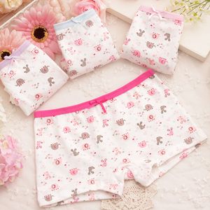 10 st / lot Barnens bomullsunderkläder Partihandel Kvinna Tecknade Printed Baby Girls Boxer Briefs Panties