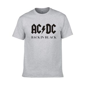 T-shirt Musik-Bands großhandel-AC DC Band Rock T Shirt Männer Frauen ACDC Black Brief Gedruckt Grafik Tshirts Hip Hop Rap Music Kurzarm Tops T Shirt