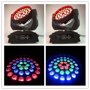 Renk Karışımı Hareketli Kafa toptan satış-2 Parça W in RGBW Karıştırma Renk DMX Zoom LED Hareketli Kafa Yıkama Lyre Yıkama Zoom Light
