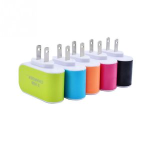 CANDY 3 USB WALL LADER Travel Adapter US Plug Strömadapter med Triple USB-portar för iPhone 7 Samsung S8 Mobiltelefon