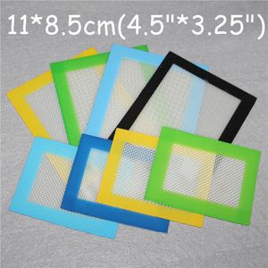 custom silicone dab mats silicone wax pads dry herb oil mats 11cm8 5cm silicone food grade baking mat dabber sheets jars dab mat