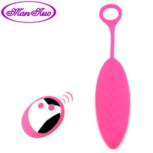 Man Nuo Vagina Ball 10 Speed ​​G Spot Vibrator Vibrerande ägg Trådlös fjärrkontroll Sexleksaker för kvinnor USB Uppladdningsbar S918