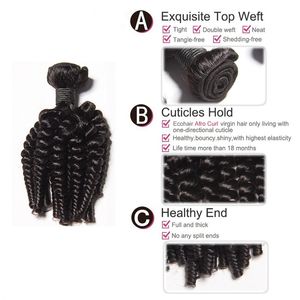 830inch 100 human hair weaves aunty funmi tight kinky curly virgin hair extensions funmi wave with natural color