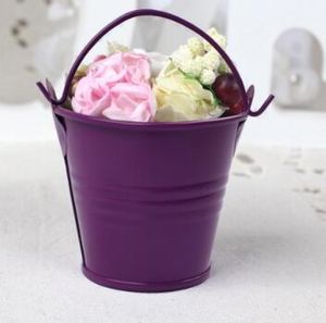 Wholesale party pails for sale - Group buy 12pcs Mini Metal Bucket Tin Candy Box Buckets for Wedding Party Souvenirs Gift Pails Event Party Supplie Valentine S Day