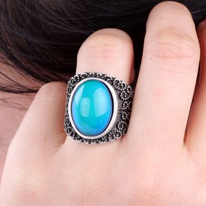 3 PCS Mood Stone Jewelry Temperature Contral Change Color Rings Emotion Feeling Ring for men and women Factory Sale