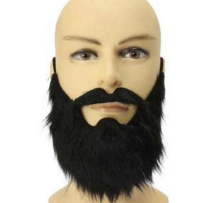 Fancy Dress Fake Beardds Halloween Kostium Party Czarny Halloween Party Wąsy Czarny Halloween Cosplay Dla Kobiet Mężczyzn Prezent