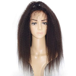 Italienska Yaki Pre Plucked 360 Lace Front Pigs Glueless 360 Full Lace Human Hair Wigs För Kvinnor Lace Front Human Hair Wigs Kinky