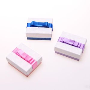 Bulk Pack of 3 Multi-Colored 65x55x28mm Jewelry Gift Boxes for Christmas, Wedding Party Favors, and Jewelry Display Storage
