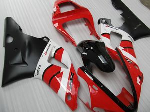 Kit de carenagem 7 ganchos para yamaha yzf r1 2000 2001 vermelho preto branco carenagens set yzfr1 00 01 qq29