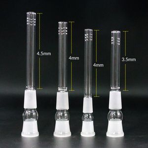 Hookahs Glass Downstem Adapter Male-FEMALE 14mm 18mm Joint Down Stem Tube Oil Rigs Diffusor f￶r r￶kning av vattenbongr￶r