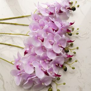 HOT Silk Single Stem Butterfly Orchid 80cm/31.5" Length Artificial Flowers Mini Orchids Phalaenopsis 7 Colors for Wedding Centerpiece