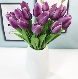 PU-Tulpen-künstliche Blumen Real Touch Artificiales para Decora Mini Tulpe für Haupthochzeitsdekoration Blumen GA606