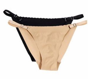 M L Mulheres Sólidos G-cordas Sexy Underwear Invisível das Mulheres Moda Nylon Calcinhas Para A Pele Da Senhora Negra