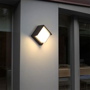 10 W LED Duvar Lambası Dekoratif LED Koridor Işık Sqaure Modern Ve Kapalı Bahçe AC85-220V Için Duvar Aydınlatma 10 adet