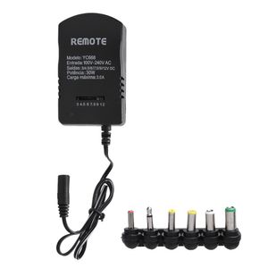 Convertitore adattatore per caricabatterie CA CC universale 3.0A 30W standard USA 6 spine Caricabatterie 3, 4.5, 6, 7.5, 9 12V 30W