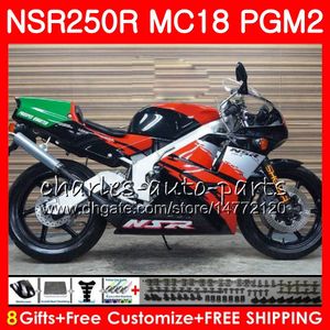 바디 용 HONDA NSR250R 용 MC16 MC18 PGM2 NS250 88 89 78HM.73 NSR 250 R NSR250 녹색 빨간색 위쪽 R RR NSR250RR NSR 250R 88 89 1988 1989 Fairing Kit