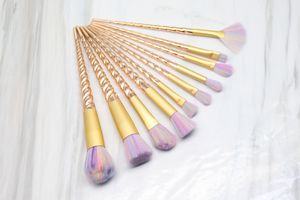 10st Hot Makeup Brushes Set Professionell Pulver Foundation Eyeshadow Lip Eye Liner Cosmetic Brush Kit Maquillaje Rakning