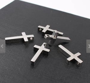 in bulk jewelry 5pcs/ lot high quality stainless steel silver huge 16*30mm cross pendant charms no chain for women men