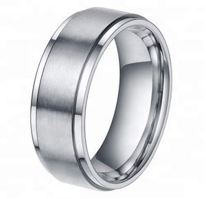 8 мм карбида вольфрама кольца Привет-Tech обручальные кольца мужчины и женщины вольфрама кольцо