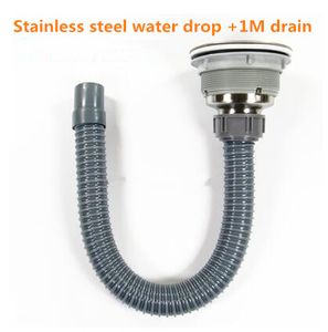 Kitchen sink popper vintage stainless steel sink basket basket dropper drain fittings