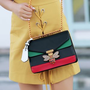 Kvinnor Little Bee Shoulder Bags Zipper Color Lady Handbag Casual Fashion Ladies Female Messenger Woman Purse Sac Femme Hi GH QualityS