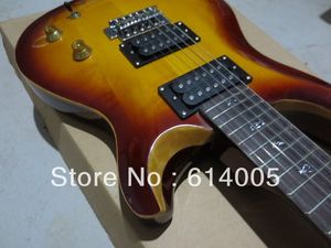 2014 Neu kommen Gitarre Standard Musikinstrument E-Gitarre Ahorn Furnier Sonnenflecken Kostenloser Versand