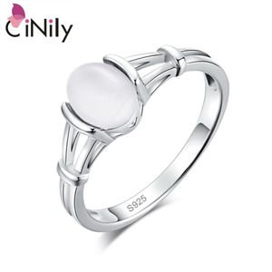 CiNily Authentic Sterling Silver Latesst Twilight Bella Moonstone for Women Jewelry Wedding Ring Size SR001
