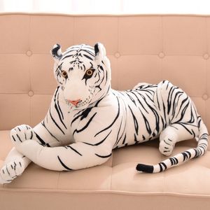 top popular Simulation Tiger Doll White Tiger Plush Toy Pillow Doll Child Doll Birthday Gift 2022