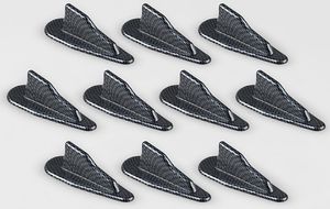 10st/Lot Universal Car Roof Mini Carbon Fiber Shark Fin Auto Stickers Not Real Antenna Car-Styling Decoration Accessories