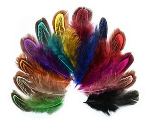 100pcs 6-10cm Pheasant Feather Tails Tail Feathers Fan For Craft Sewing Apparel Wedding Party Home Decoration