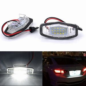 2Pcs LOT Error Free White LED Number License Plate Light Lamp For Honda Civic City Legend Accord