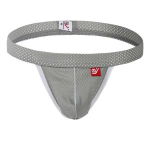 Sexy Men's G-Strings Mesh Underpants Jockstraps Nylon Bikini G-string Homens Low-arranhão Homens Tanga Cuecas Masculino Calcinha Briefs Bolsa Gay Underwear Penis