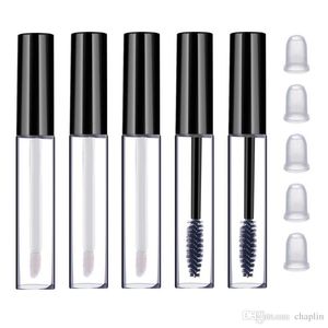 3ML Reusable Empty Mascara Tube Eyeliner Bottle Lip Gloss Tubes Vials Containers with Wands Brushes and Rubber Insert