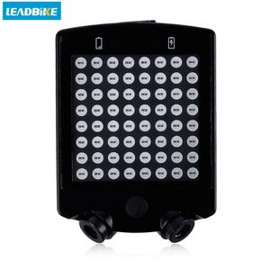 Leadbike 64 diody LED Wodoodporne zdalne sterowanie rowerowe Włączenie sygnału światła tylne na rowery górskie, rowery drogowe, rowery hybrydowe