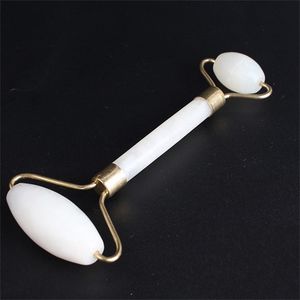 Arts and Crafts Beauty Roller Facial Massor Stick With Alloy Gold Gua Sha Healing Tool Quartz Carved Natural Crystal Tumbled Chakra 8ph C R