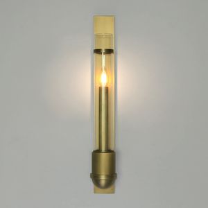 Novelty Led glass tube light sconce for Dressing room hallway Hotel Mirror wall lamp Project large gold wall fixture Arandela
