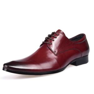 Elegant Formal Shoe 2018 Man Flat Classic Luxury Men Dress Shoes Genuine Leather Wingtip Carved Italian Formal Oxford