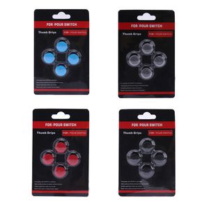 4個/セット4 1 TPUのThumb Grip Cover Joystick Cap Thumb Grips for Blisterパッキング高品質の高速船付きのNSスイッチコントローラ